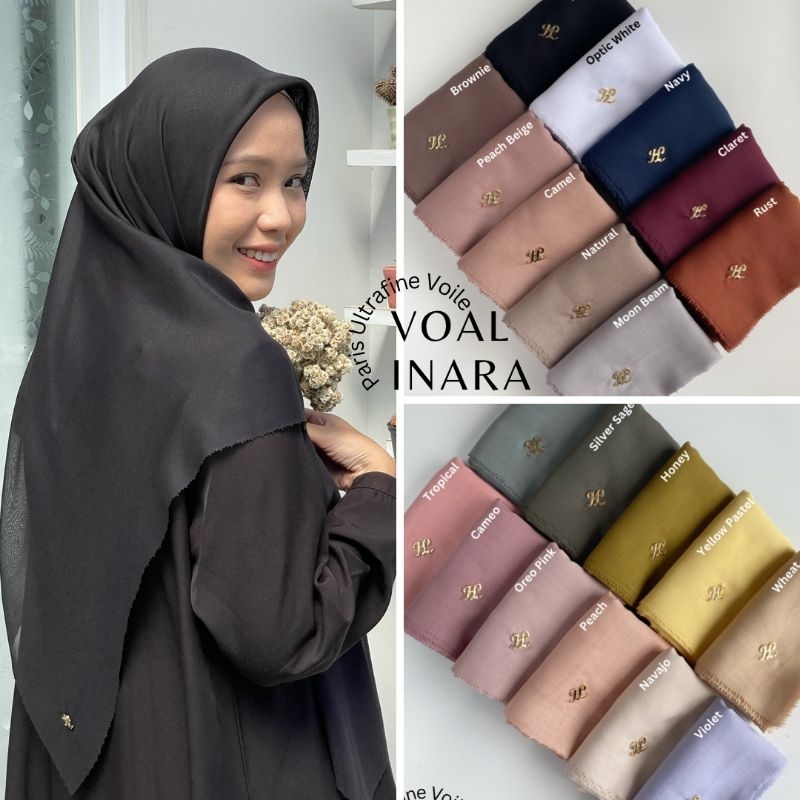 INARA - Hijab Voal Ultrafine Paris size 120x120 – Lasercut – Hanania Label