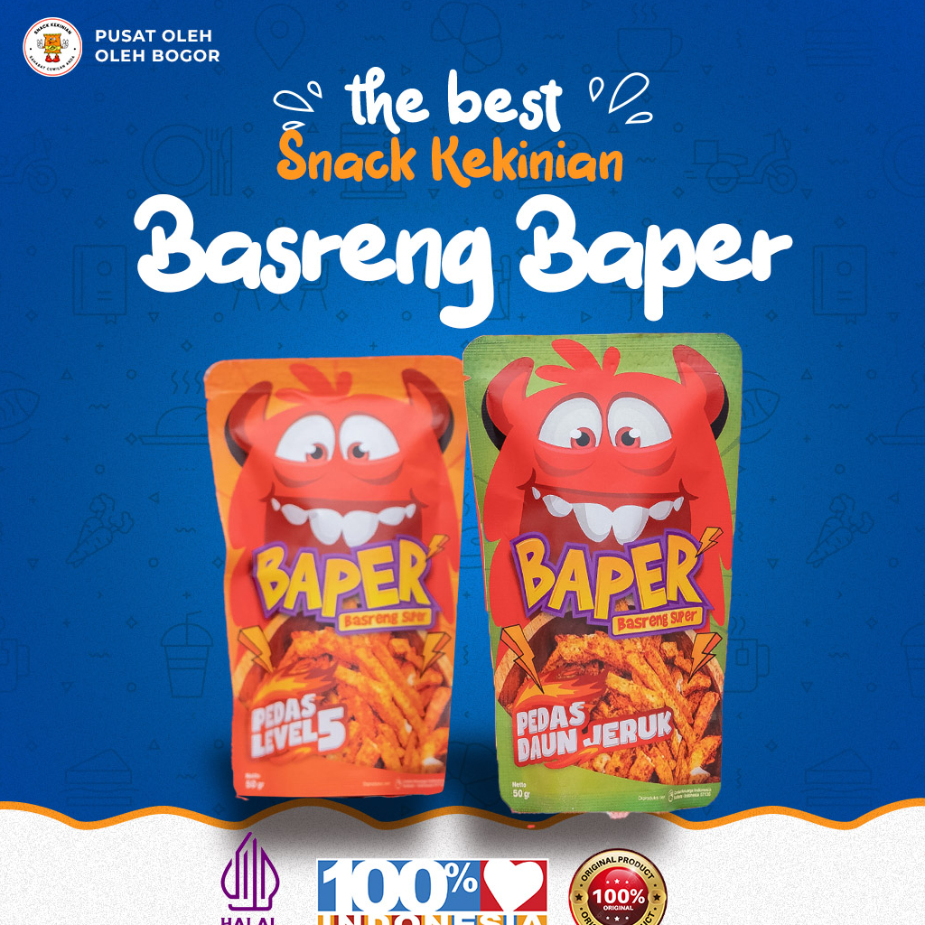 

Snack Basreng Pedas Daun Jeruk -Snack Kekinian Basreng Baper