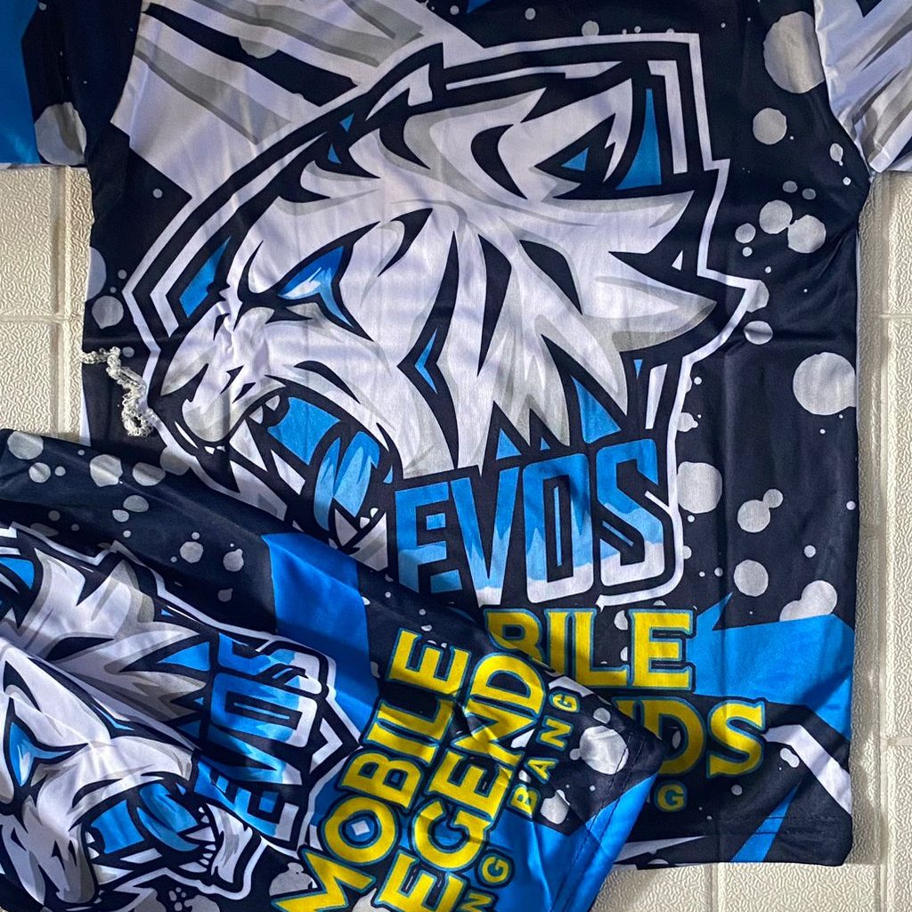 Baju gaming evos anak/Jersey gaming evos anak/Baju evos bisa sablon nama