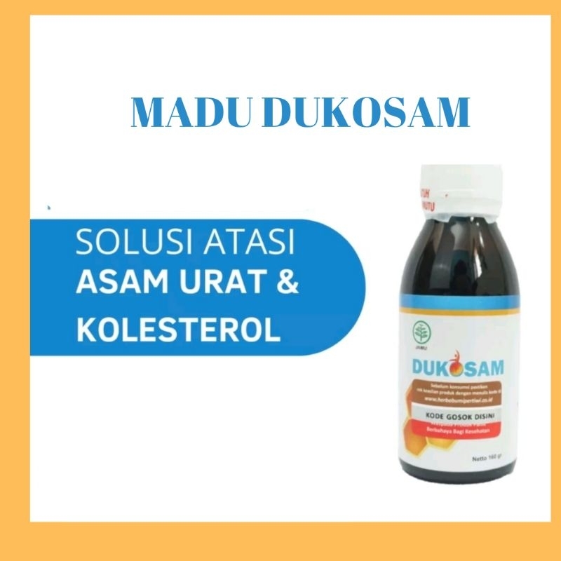 MADU DUKOSAM OBAT KOLESTETOL ASAM URAT HETBAL