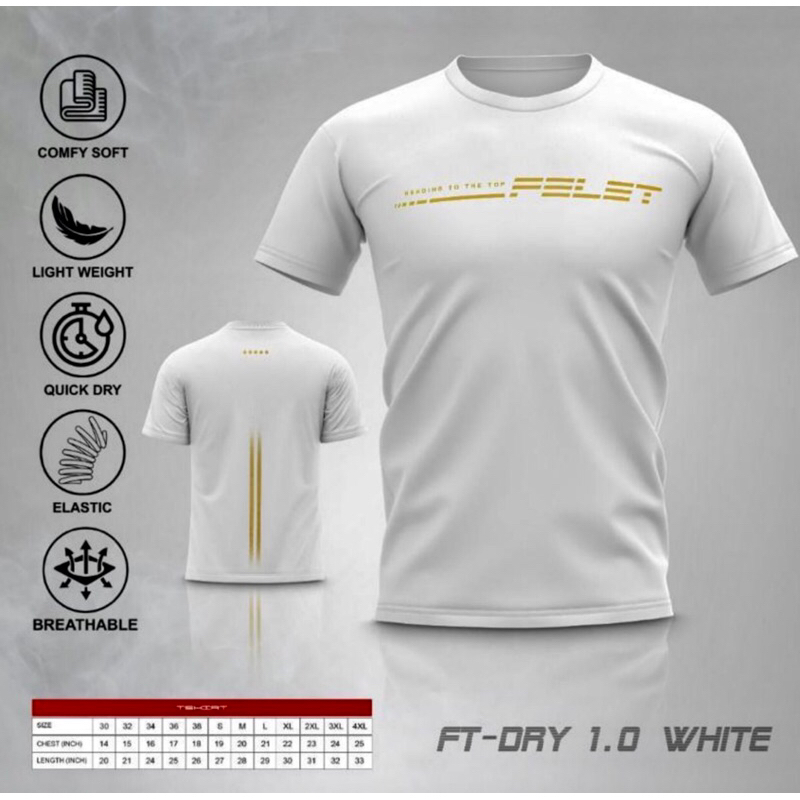 baju badminton felet ft dry 1.0