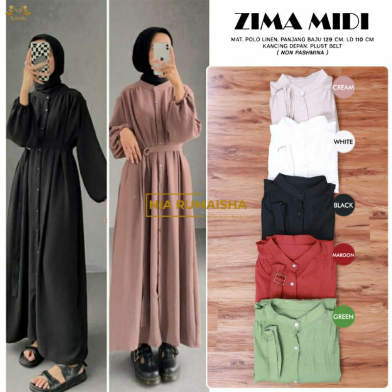 GAMIS ZIMA MIDI DRESS ORIGINAL ORINAURA