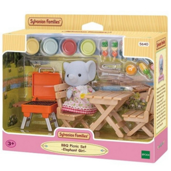 

Unik Mainan Boneka Sylvanian Families BBQ Picnic Set Elephant Girl Limited