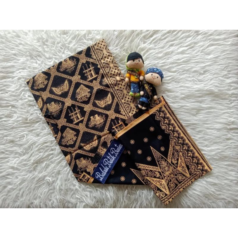 Kain Batik Baduy Banten Angklung Gold merah pink