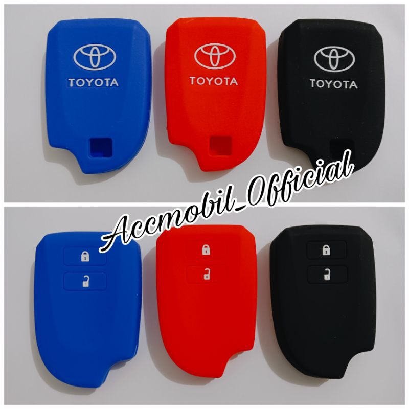 ✨COD✨ Silikon Remote Kunci Mobil Yaris 2 Tombol Keyless Silicon key