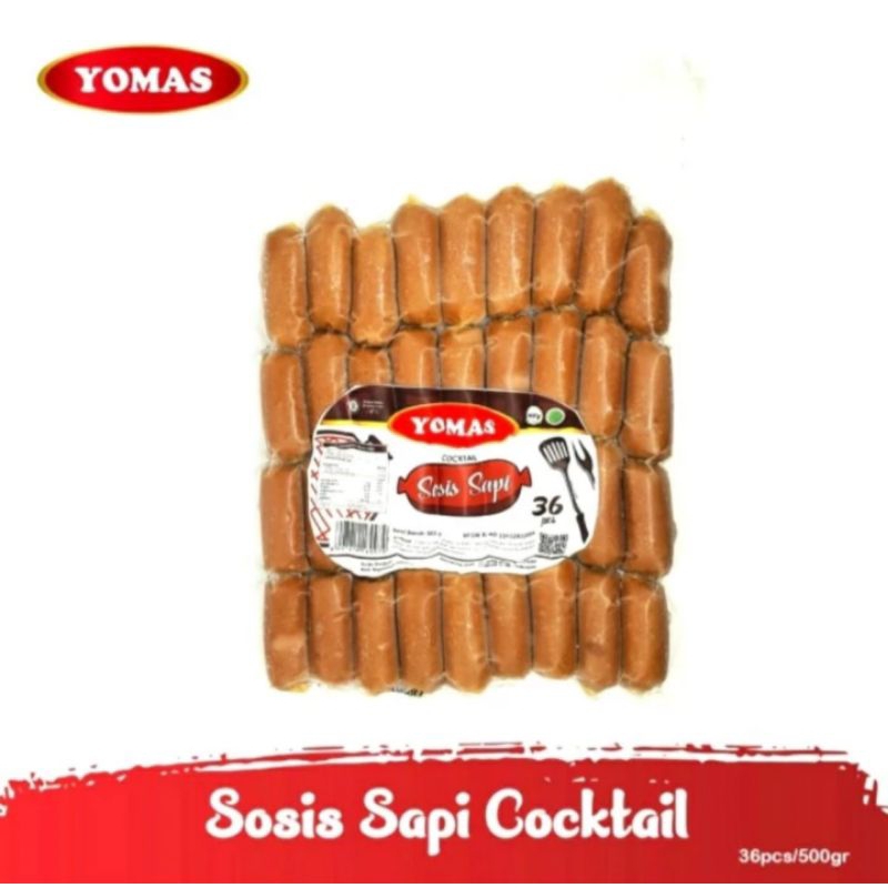 

Yomas Sosis Sapi Cocktail 500gr / Beef Cocktail