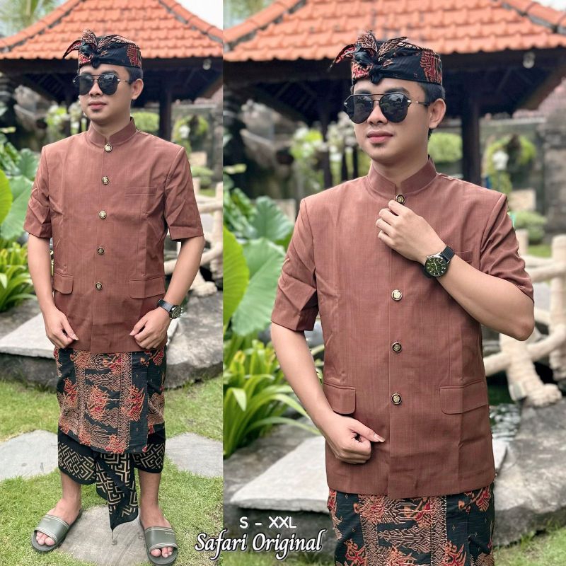 Baju Safari Pria Premium Tebal