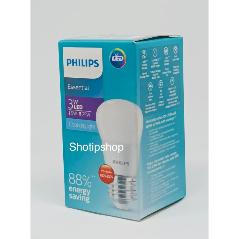 Philips Essential Led 3w E27