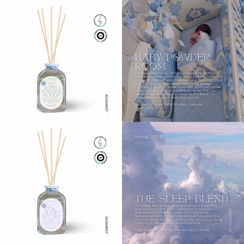 Kiumarket - Spring Collection Strong Reed Diffuser Room Perfume Pengharum Ruangan