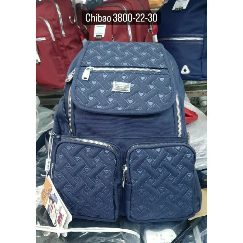 Tas Ransel Motif Kotak CHIBAO 3800-22-30 Kualitas Import