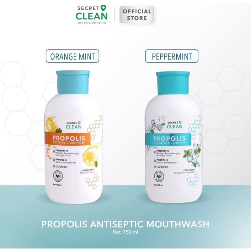 Secret Clean Propolis Antiseptic Mouthwash 150ml