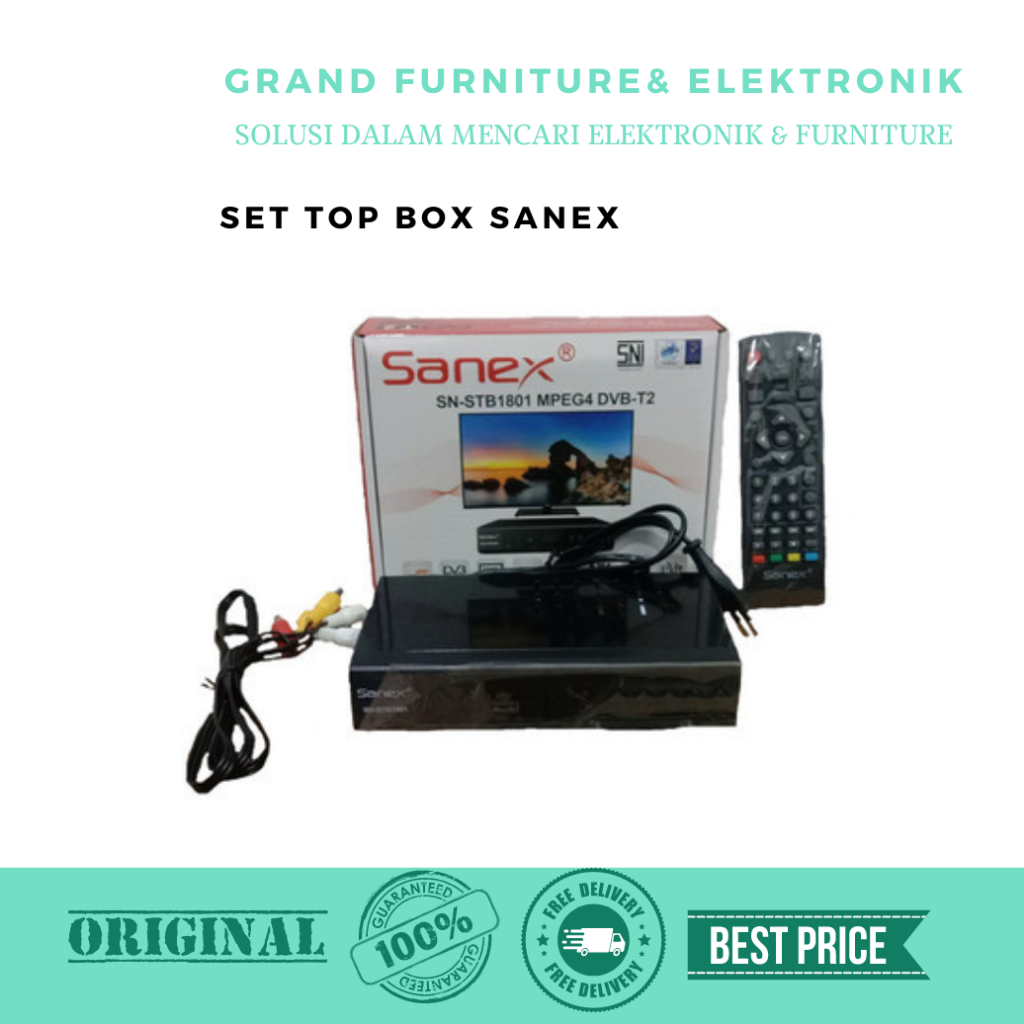SET TOP BOX SANEX -FREE SETTING SIAP PAKAI.