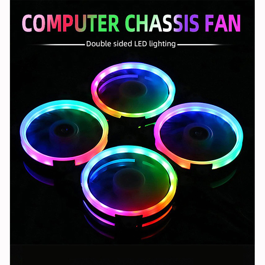 Kipas Casing PC Computer Case Fan Luminous LED RGB 120 mm - RF-120 - Multi-Color