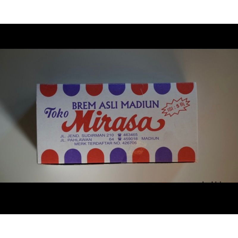 Jiwa_Mudamu Brem Madiun Cap Mirasa Asli Jumbo Sedang / Brem Asli Mirasa