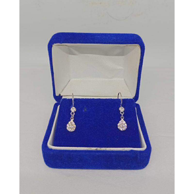 anting kait tears mp/perak asli silver 925 lapis emas/perhiasan fashion terbaru