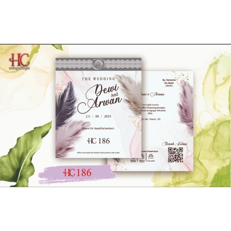 CETAK UNDANGAN BLANGKO HC | HC185-HC189