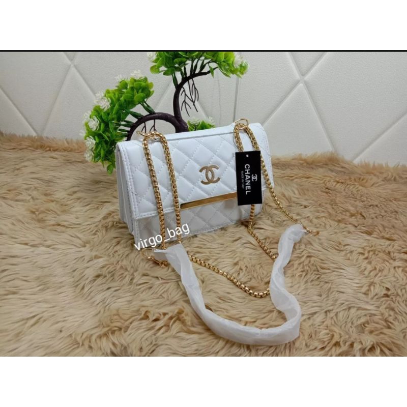 Tas slempang wanita chenel bordir / Handbag //tas bahu fashion kyomi cod