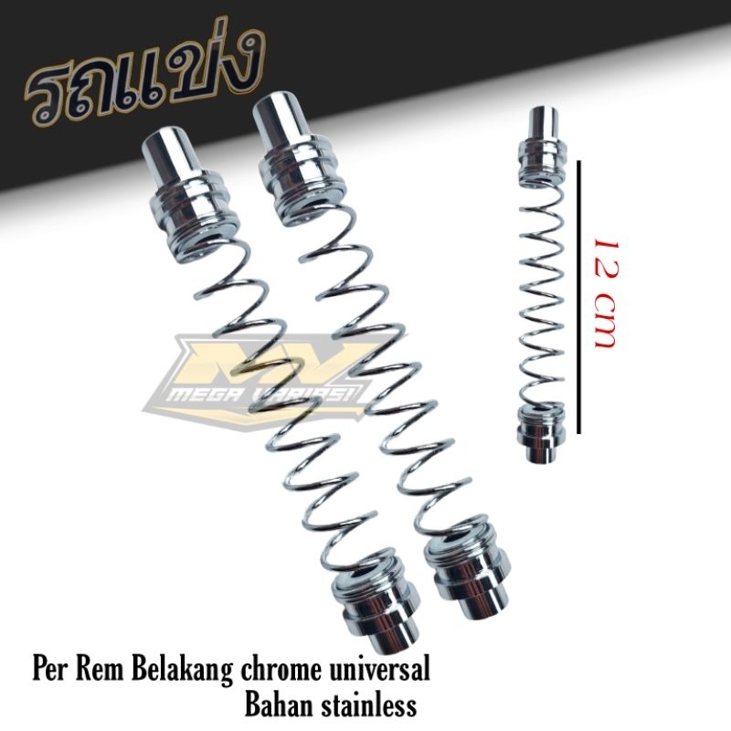 PER REM PER PAHA REM BELAKANG CHROME THAILOOK  UNIVERSAL BEBEK MATIC SCOOPY MIO BEAT KHARISMA DLL