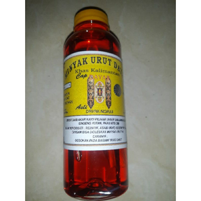 minyak urut dayak khas kalimantan isi 250 ml asli berhologram