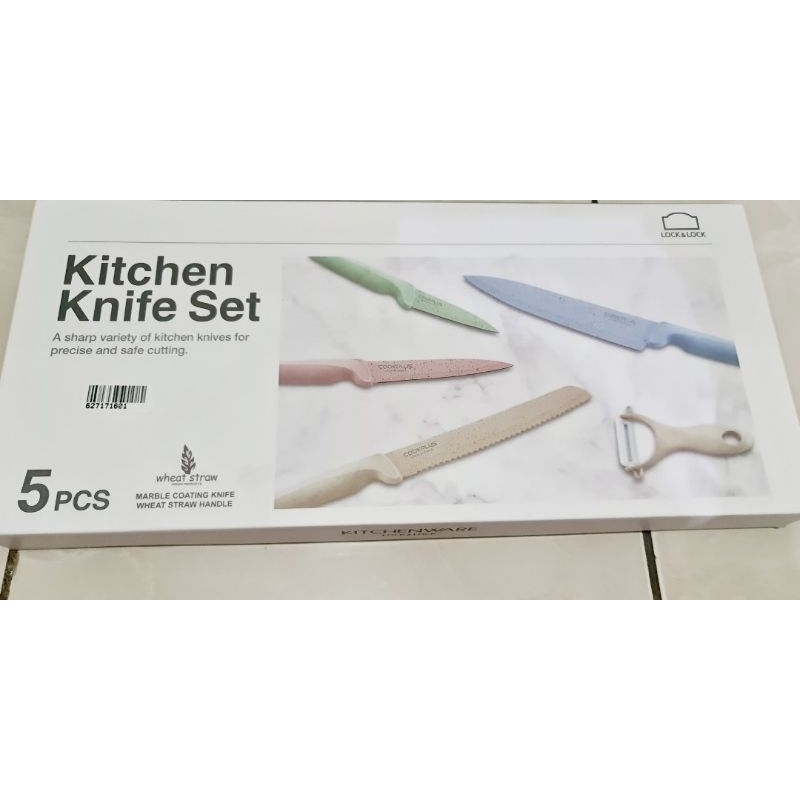 Kitchen Knife Set pastel Lock and lock