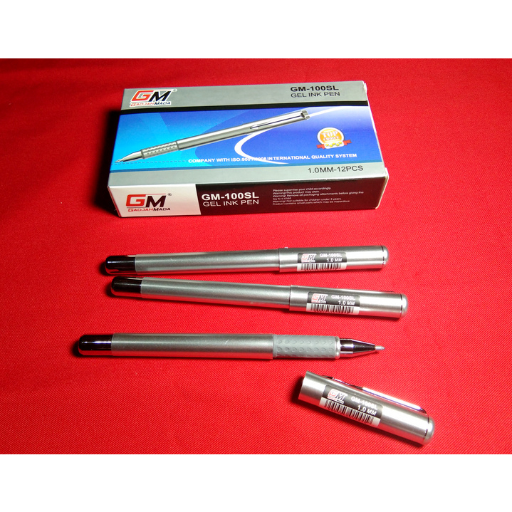

GM 100SL Gelpen Besi 1.0 Silver ( 1 Pack - 12 Pcs ) ( IRRA STORE )