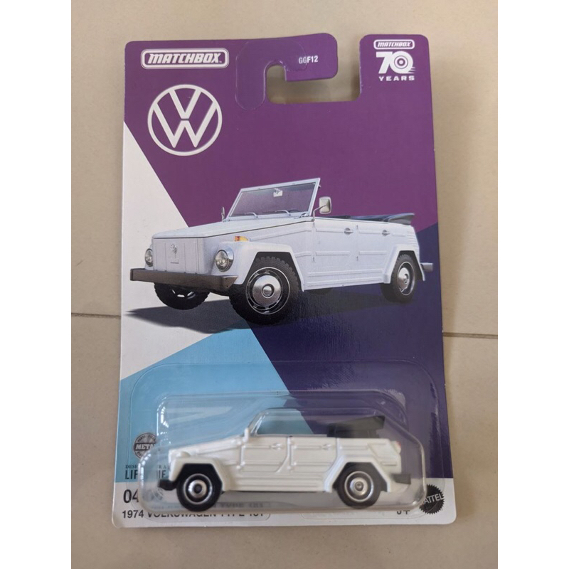 Matchbox 1974 VOLKSWAGEN TYPE 181 Putih Diecast VW Camat Matchbox 70 Years VW Safari