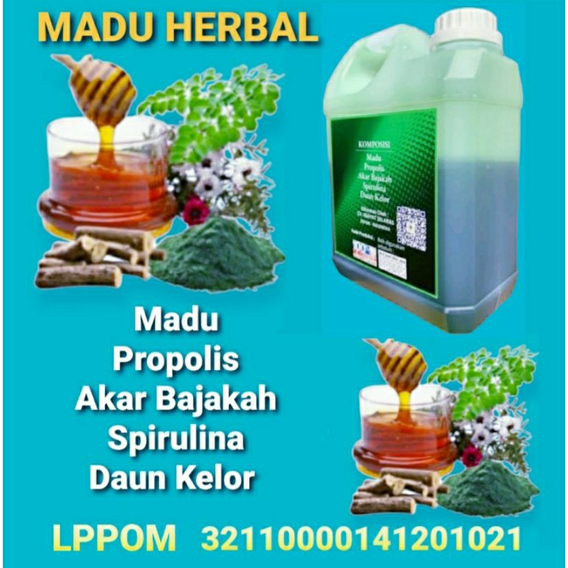 

Best Seller Madu Herbal Hijau Al Mar'ah 1kg | Akar Bajakah, Spirulina, Daun Kelor dan Propolis