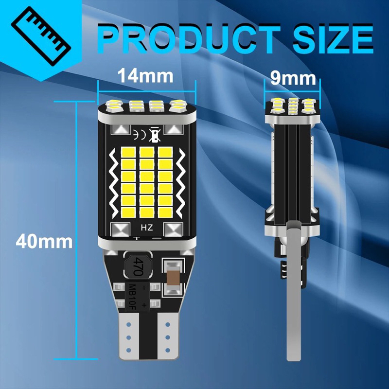 Lampu Led T15 W16W Mobil Motor Chip 2016 - 48 Mata Super Bright