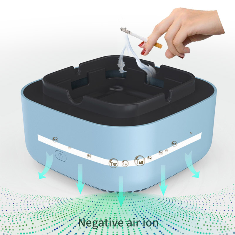 Skutny Asbak Rokok Air Purifier Filter Cigar Ashtray - TS-08 Air Purifier Ashtray for smoker Dambe Asbak Penyaring electric Asap Rokok Penjernih Udara Aroma terapi humidifier Asbak Elektrik Pembersih Udara Penghisap Penyaring Asap Rokok kotak