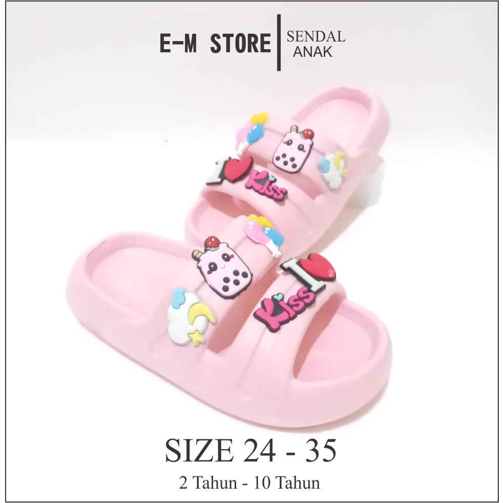 SENDAL ANAK LUCU / SENDAL ANAK SELOP / SENDAL ANAK BERMOTIF / SENDAL ANAK PEREPMUAN / SELOP ANAK TERBARU