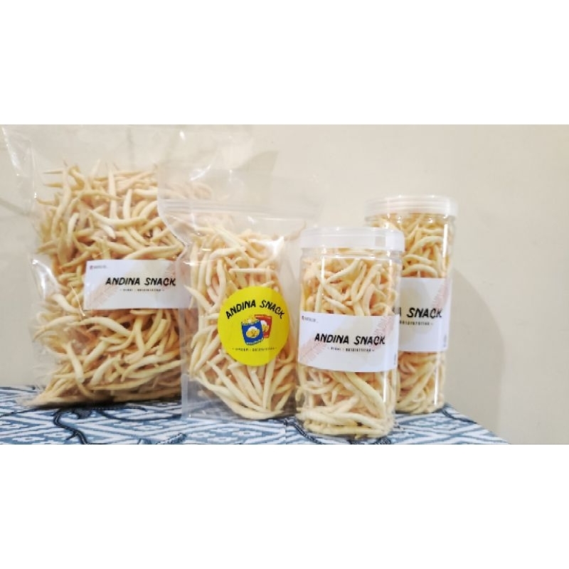 

Cendol Keju/ Sagu Keju/ Gabus Keju / Stik Keju Andina Snack Varian Pack (Standing Pouch, Toples & Kiloan)