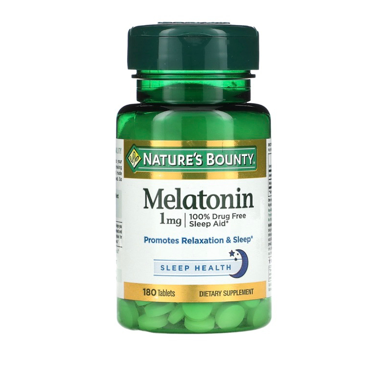 Nature Bounty Melatonin 1 mg 180 Tablets Nature's Bounty Usa