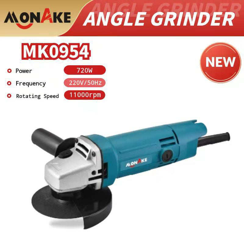 Monake Mesin Gerinda Tangan/ Angle Grinder 4 Inch Free Mata Potong- Bisa COD