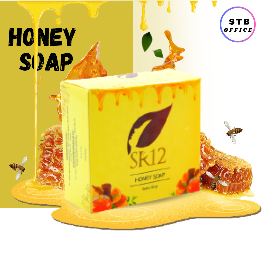 SR12 Skincare Sabun Penghilang Jerawat Honey Soap Perawatan Wajah Kering Pelembab Kulit Pembersih Debu Kotoran