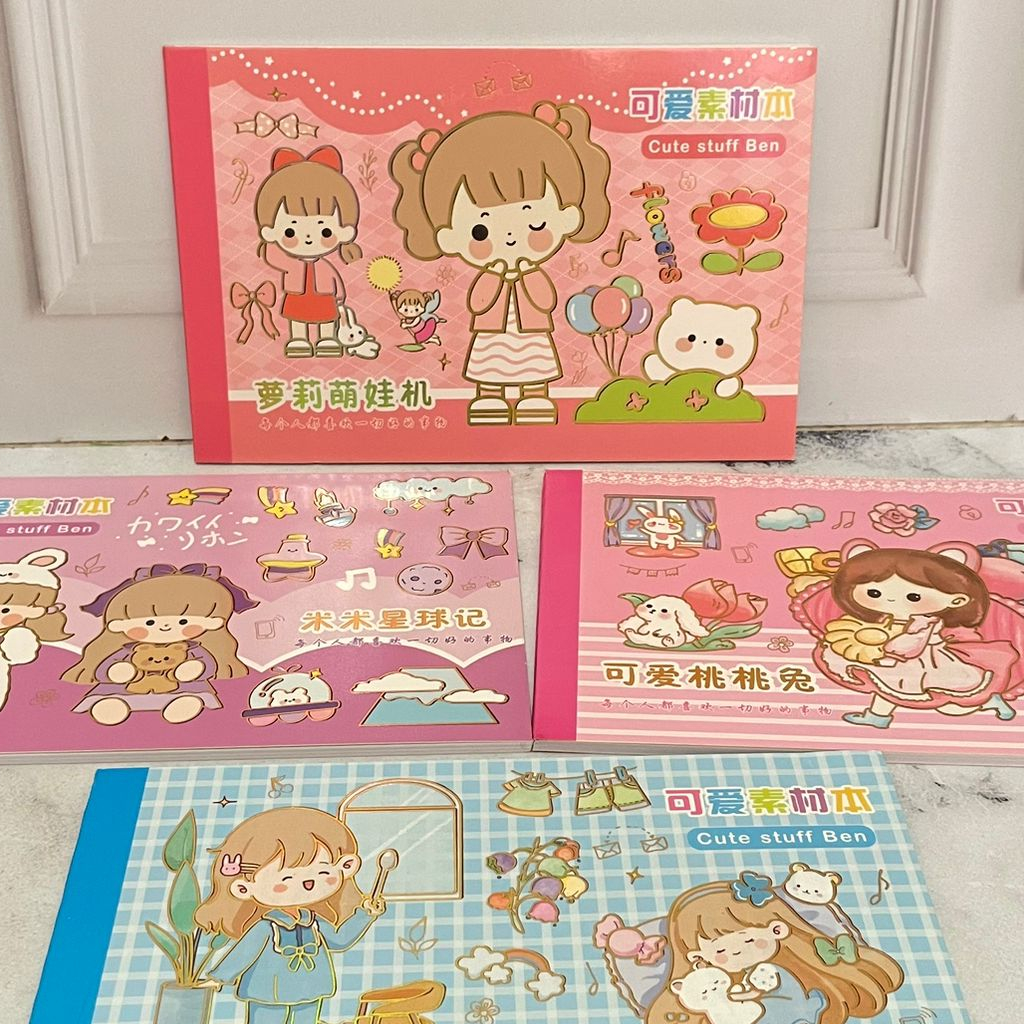 

buku stiker senmu (tidak spiral) KL-43 senmu karakter cewe senmu sticker lucu imut lakban keren elegan fancy atk imut bisa COD termurah import