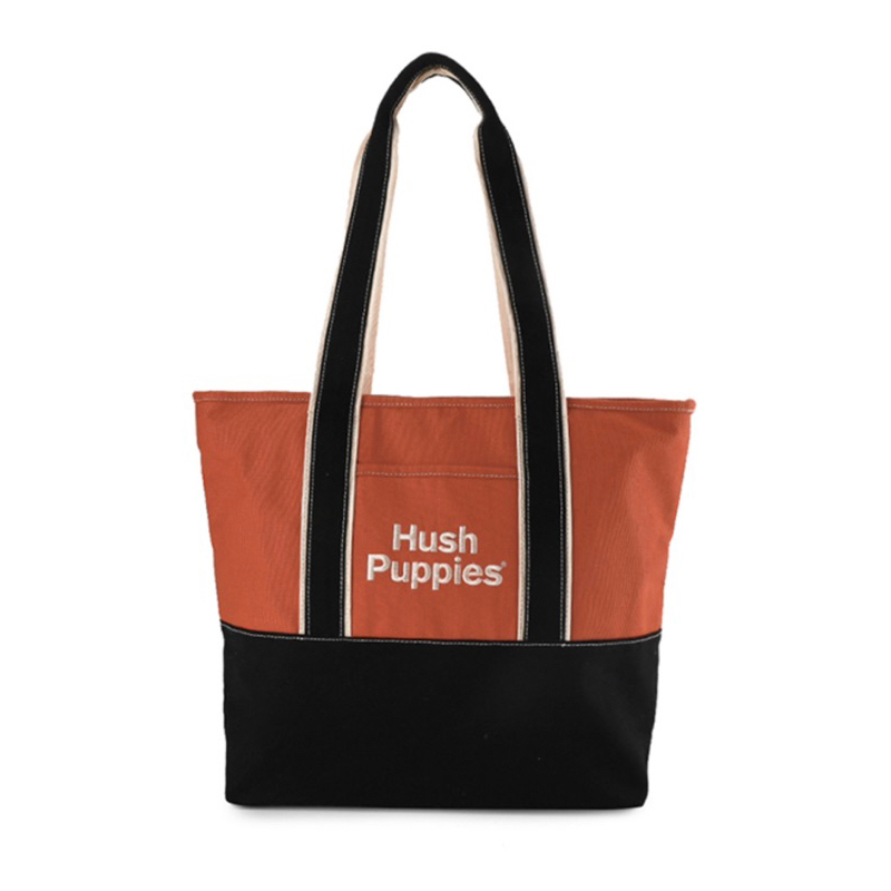 READY ORIGINAL HUSH PUPPIES UNISEX CANVAS TOTE BAG 2TONE MODEL TERBARU