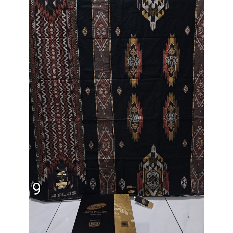 SARUNG ATLAS SERI TERTINGGI SUPER PREMIUM S980 /ATLAS SUPER PREMIUM GOLD BLACK SERIES TYPE JGC