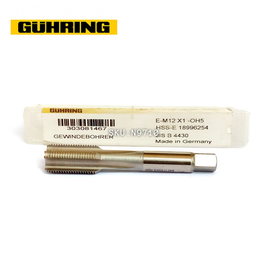 GUHRING Tap M12x1 HSS - Bor Ulir Presisi Tinggi Drat M12 Pitch 1 mm