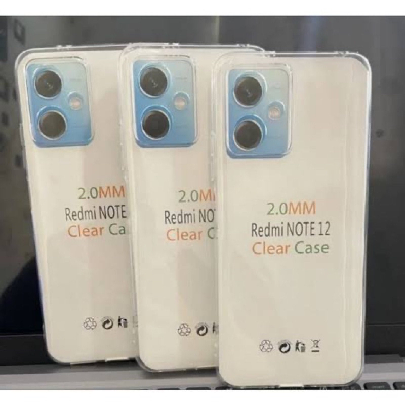 Space Protect Camera Case Xiaomi Redmi Note 12 4G SoftCase Tebal Transparant