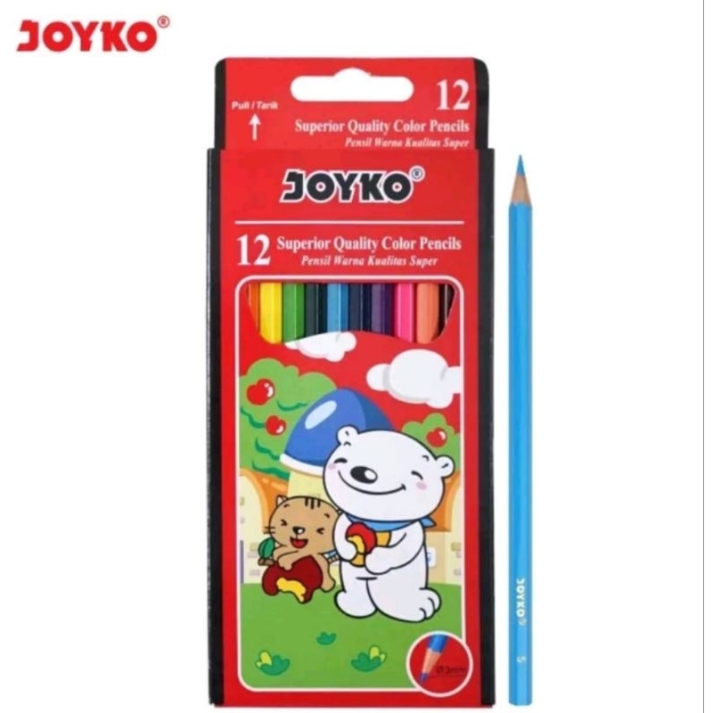 

PENSIL WARNA JOYKO PANJANG ISI 12 CP-12PB NYAstore