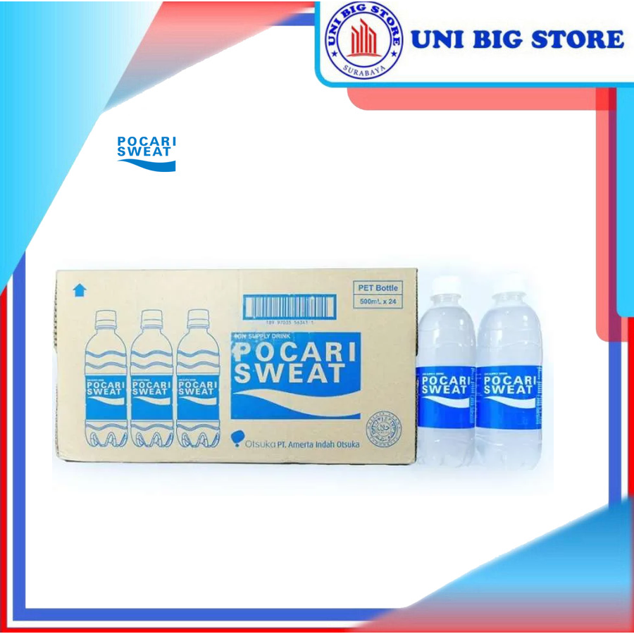 

Pocari Sweat Drink 500 mL x 24 bOTOL DUS Ion Supply Minuman