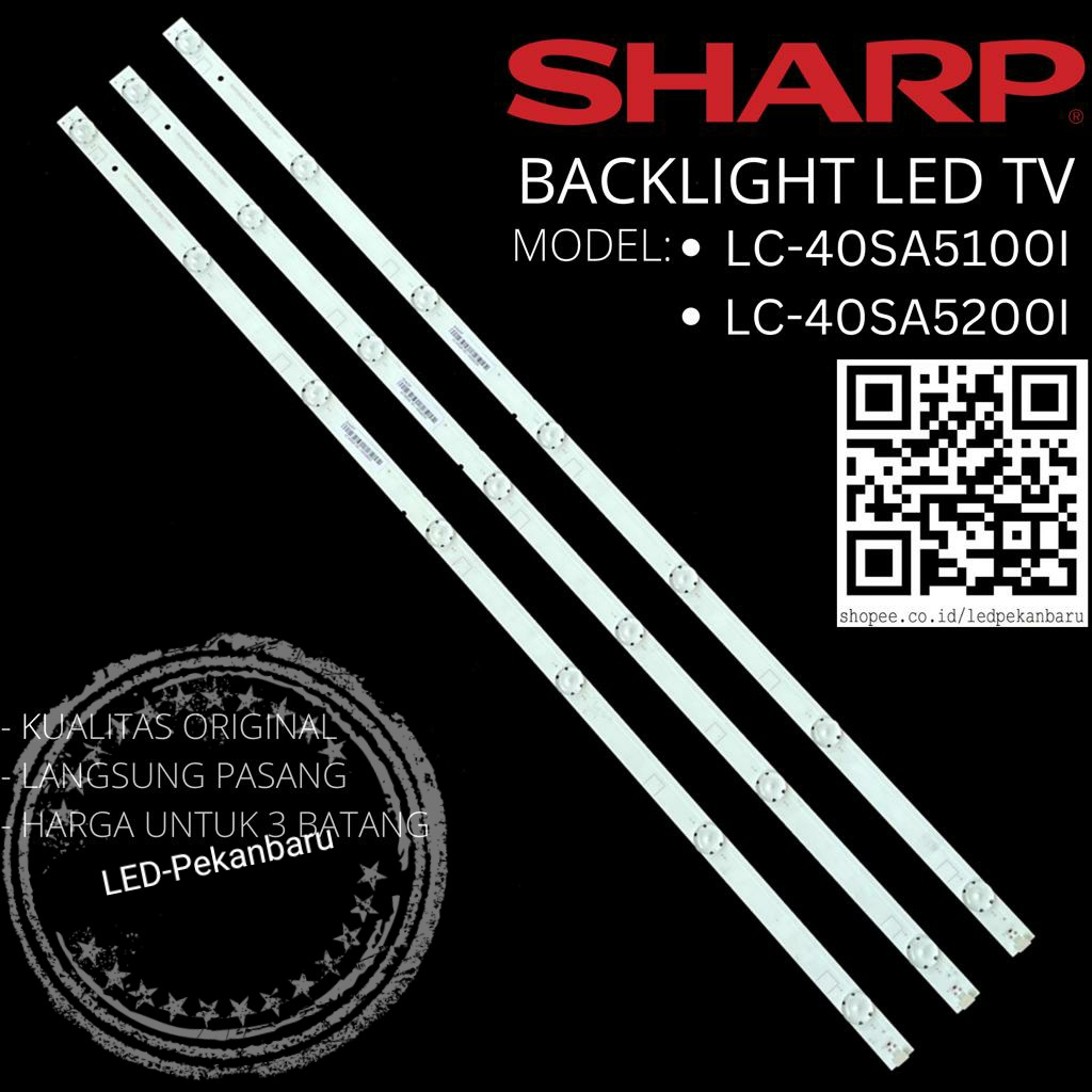 BACKLIGHT LED TV SHARP LC 40SA5100I 40SA5100 40SA5200 40SA5200I BL