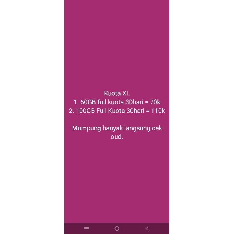 PAKET AKRAB SHARE XL