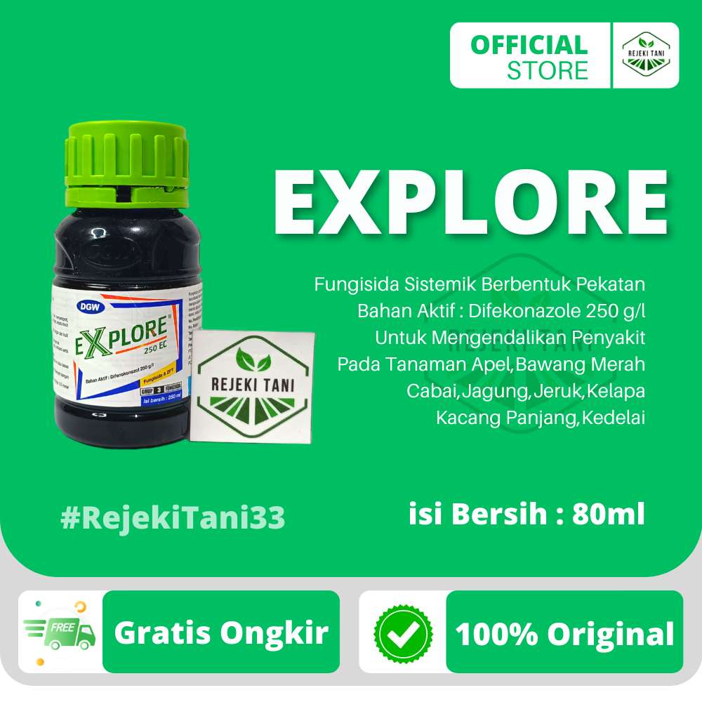 Fungisida EXPLORE 250 EC 80ml + ZPT Sistemik Berbentuk Pekatan Untuk Mengendalikan Penyakit Pada Tan