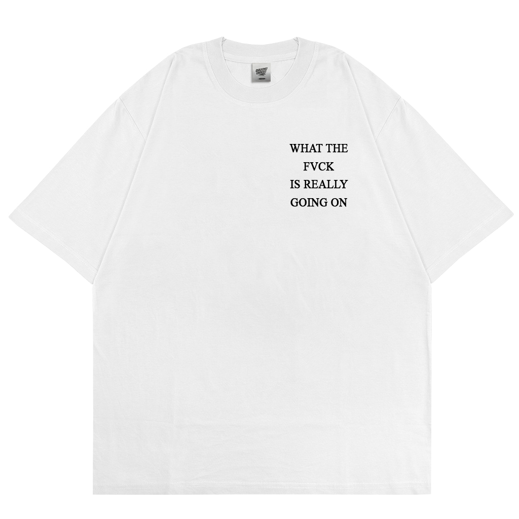 T-shirt | Oversize | Reality | White | Snackingchoices