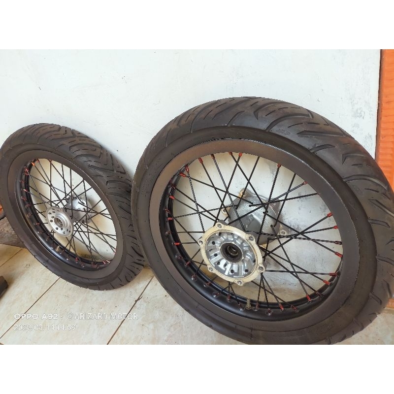 velg jari jari Yamaha wr 155 super moto copotan gress