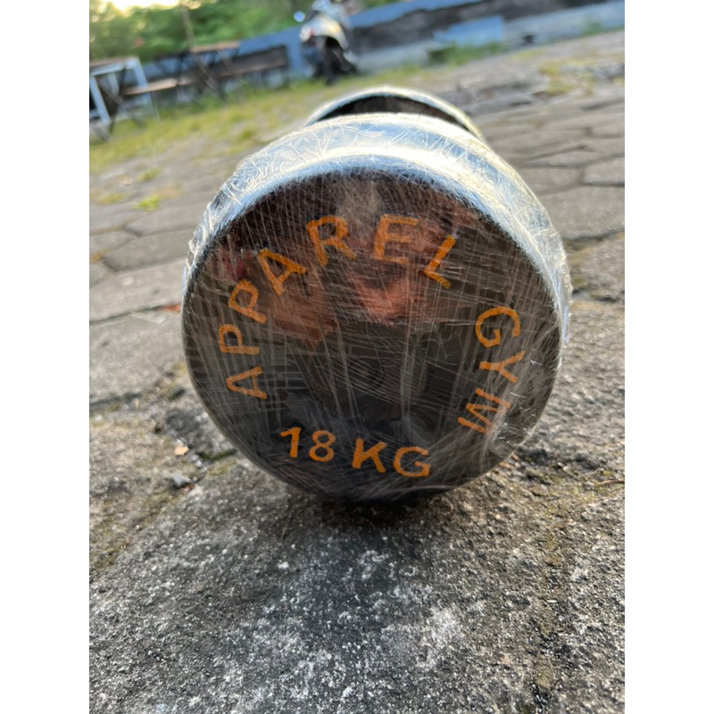 dumbel set besi 18 kg second use barbel set latihan angkat beban barbell latihan dumbell gym barbell