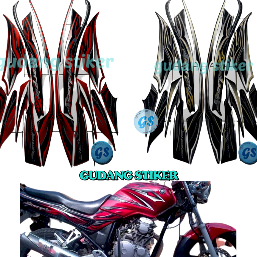 Striping Stiker Motor Yamaha SCORPIO Z 2010
