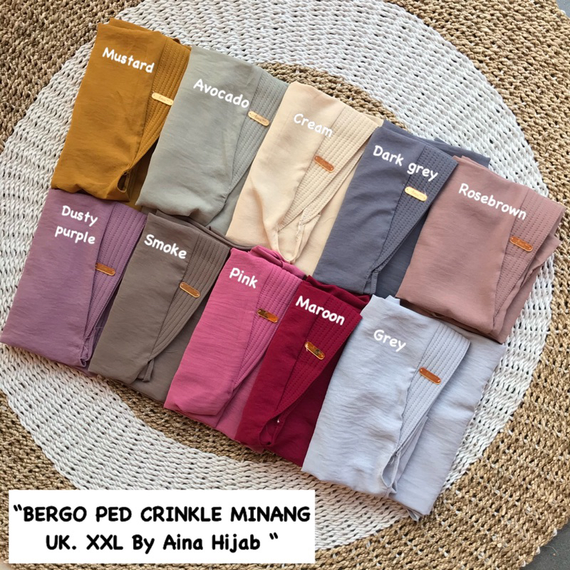 BERGO PED CRINKLE MINANG UK XXL BY AINA