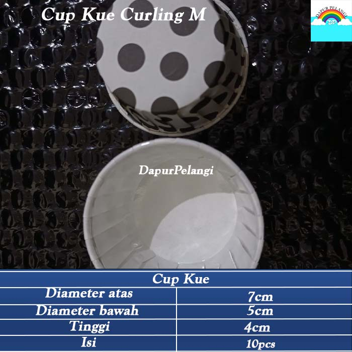 Cup Kue/Kertas Kue/Tempat Kue/Cup Kue Curling M